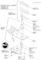 Rotary flipper assembly Atari dual right