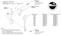 Target switch assembly Atari octagon