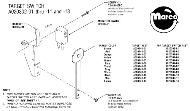 Target switch blade Atari octagon brown