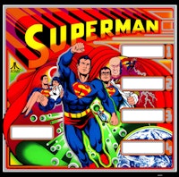 SUPERMAN (Atari) Backglass