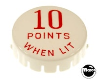 Pop bumper cap "10 Points W/Lit" red