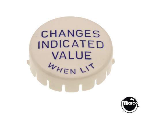 Pop bumper cap GTB "Changes..." blue