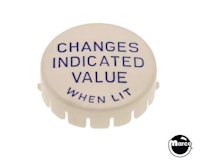 Pop bumper cap GTB "Changes..." blue