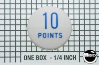 Pop bumper cap '10 Points' GTB blue