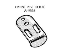Bracket - lockdown front rest hook