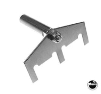 Armature with drop target reset plate