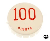 Pop bumper cap GTB "100 Points" red
