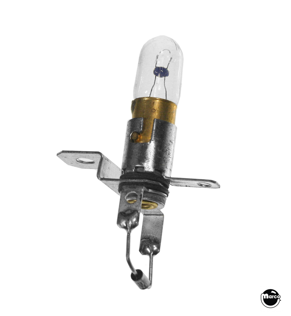 Lamp socket with diode