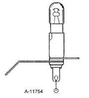 Lamp socket & No.44 bulb with diode isolated USE A-17807