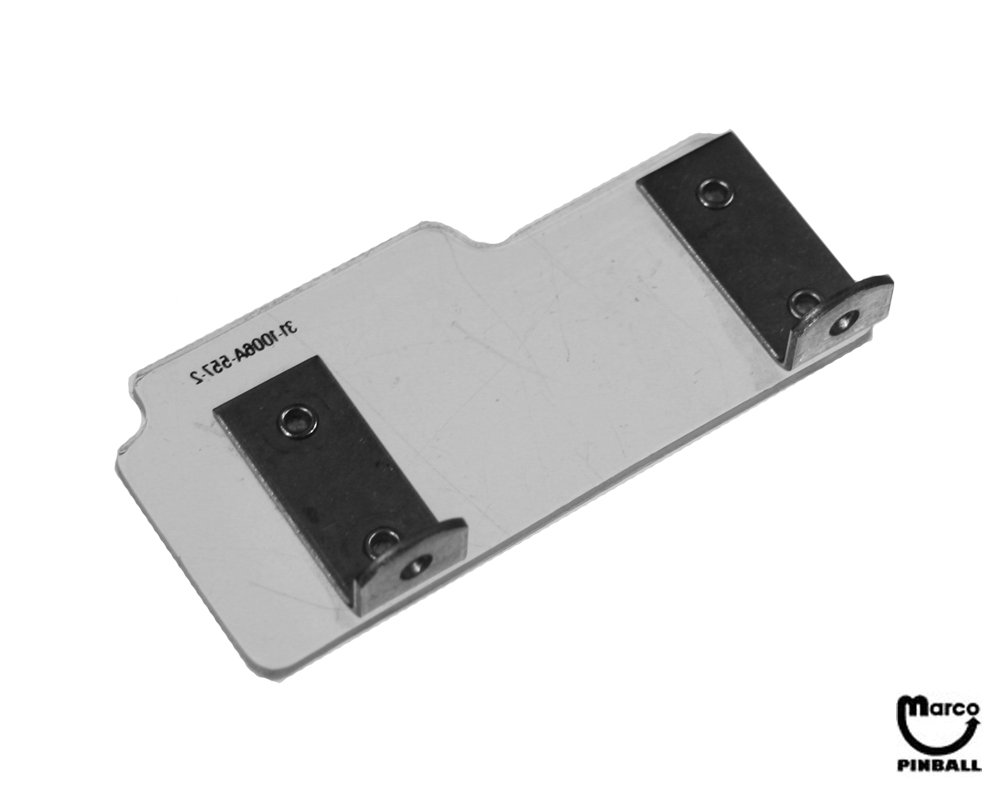 Plastic plate with brackets
