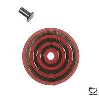 Target face - round bullseye purple/gold