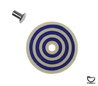 Target face - round bullseye white/blue