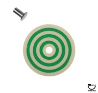 Target face - round bullseye white/green