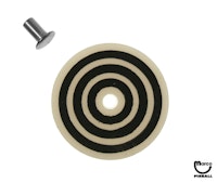Target face - round bullseye white/black