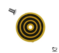 Target face - round bullseye yellow/black
