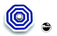Target face - octagon bullseye white/blue