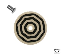 Target face - octogon bullseye white/black