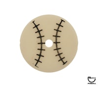 Target face - round baseball white/black