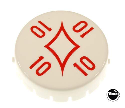 Pop bumper cap GTB Diamond 10 point red