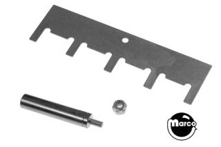 Plunger and 5 bank reset plate assembly
