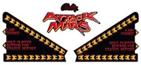 ATTACK FROM MARS (Bally) Decal apron