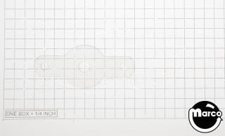 Backing plate plastic pushbutton