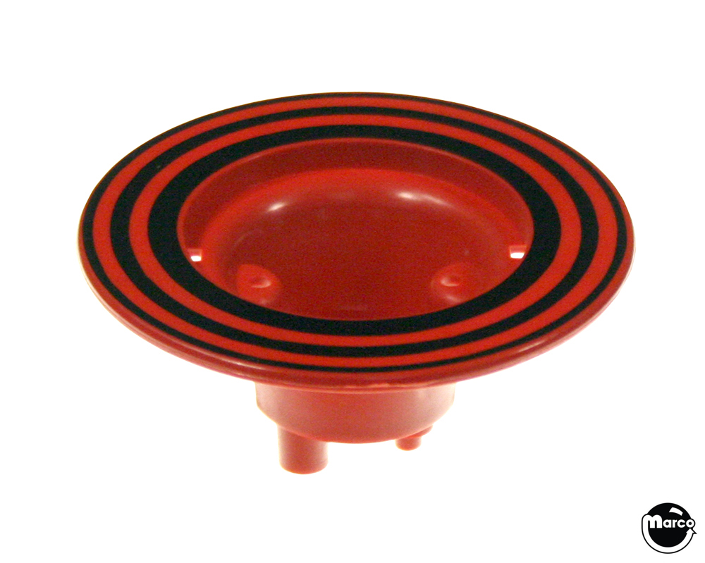 Pop bumper body GTB rings red/blk