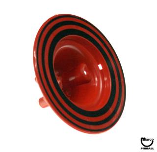 Pop bumper body GTB rings red/blk