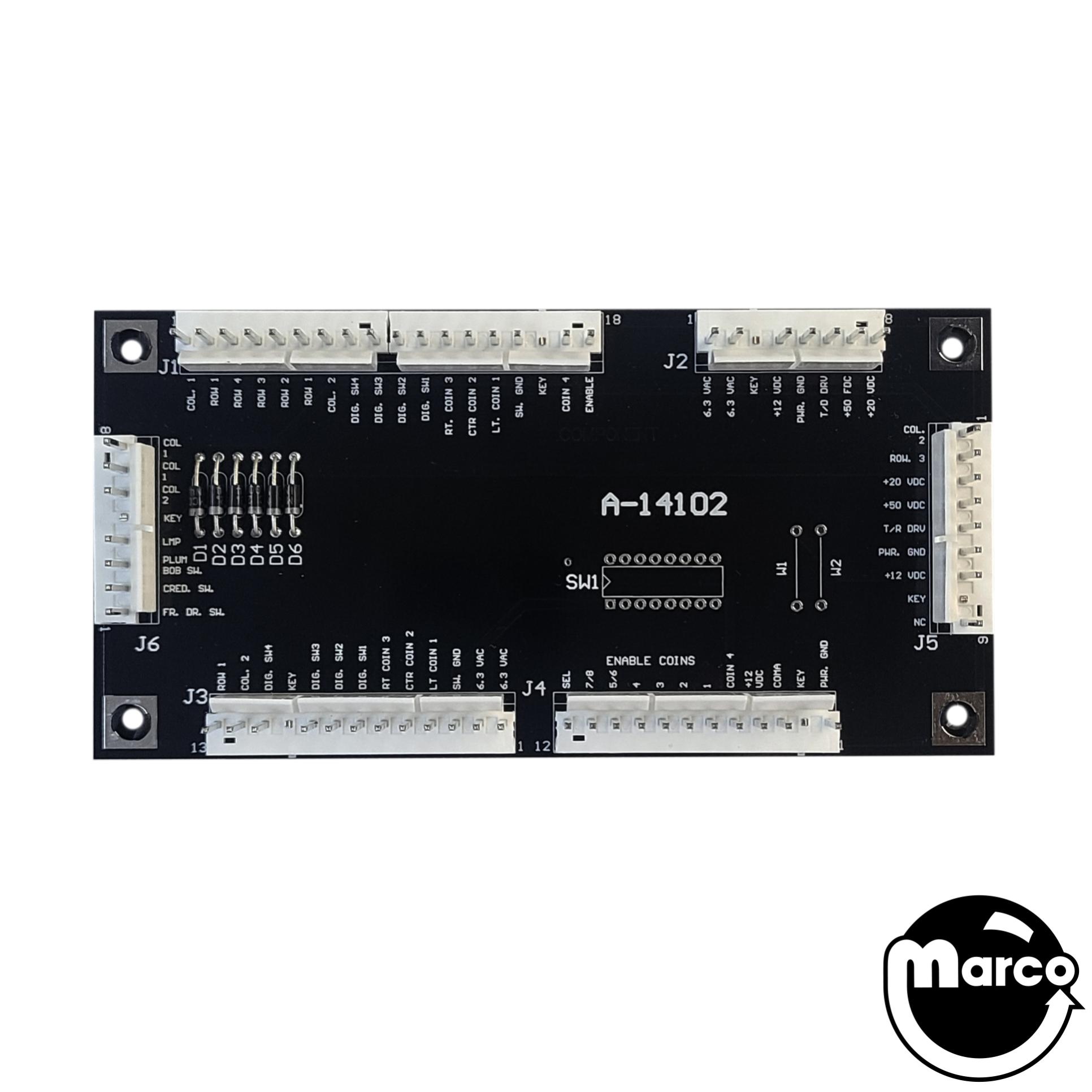 Coin door interface board WPC