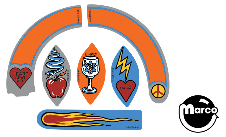 MACHINE (Williams) Ramp decal kit