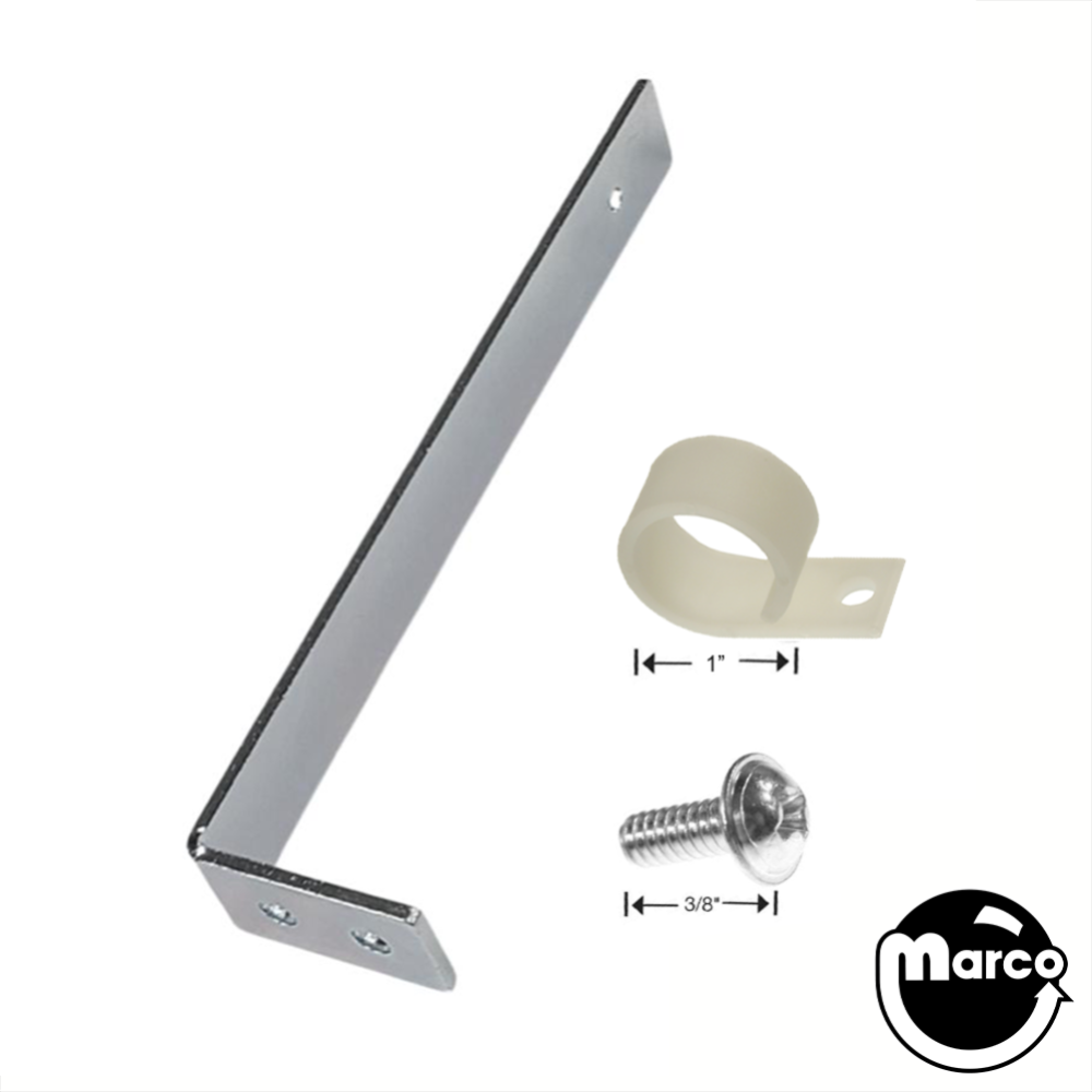 Cable and lamp mounting bracket with 1 inch clamp