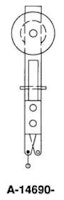 Target switch - blue round rear bracket