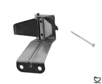 Reversible ball gate assembly Bally left or right