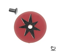 Target face - round star purple/gold