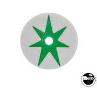 Target face - round star white/green