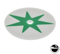 Target face - round star white/green