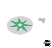 Target face - round star white/green