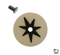 Target face - round star white/black