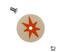 Target face - round star white/orange