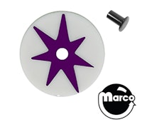 Target face - round star white/purple