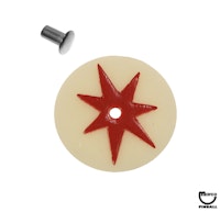 Target face - round star white/red