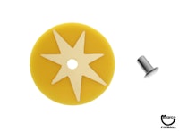 Target face - round star yellow/gold