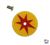 Target face - round star yellow/red