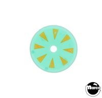 Target face - round spokes green/yellow