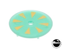 Target face - round spokes green/yellow