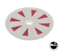 Target face - round spokes white/red