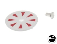 Target face - round spokes white/red