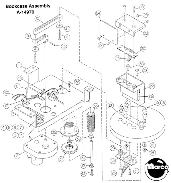 ADDAMS FAMILY (Bally) Bookcase assembly kit