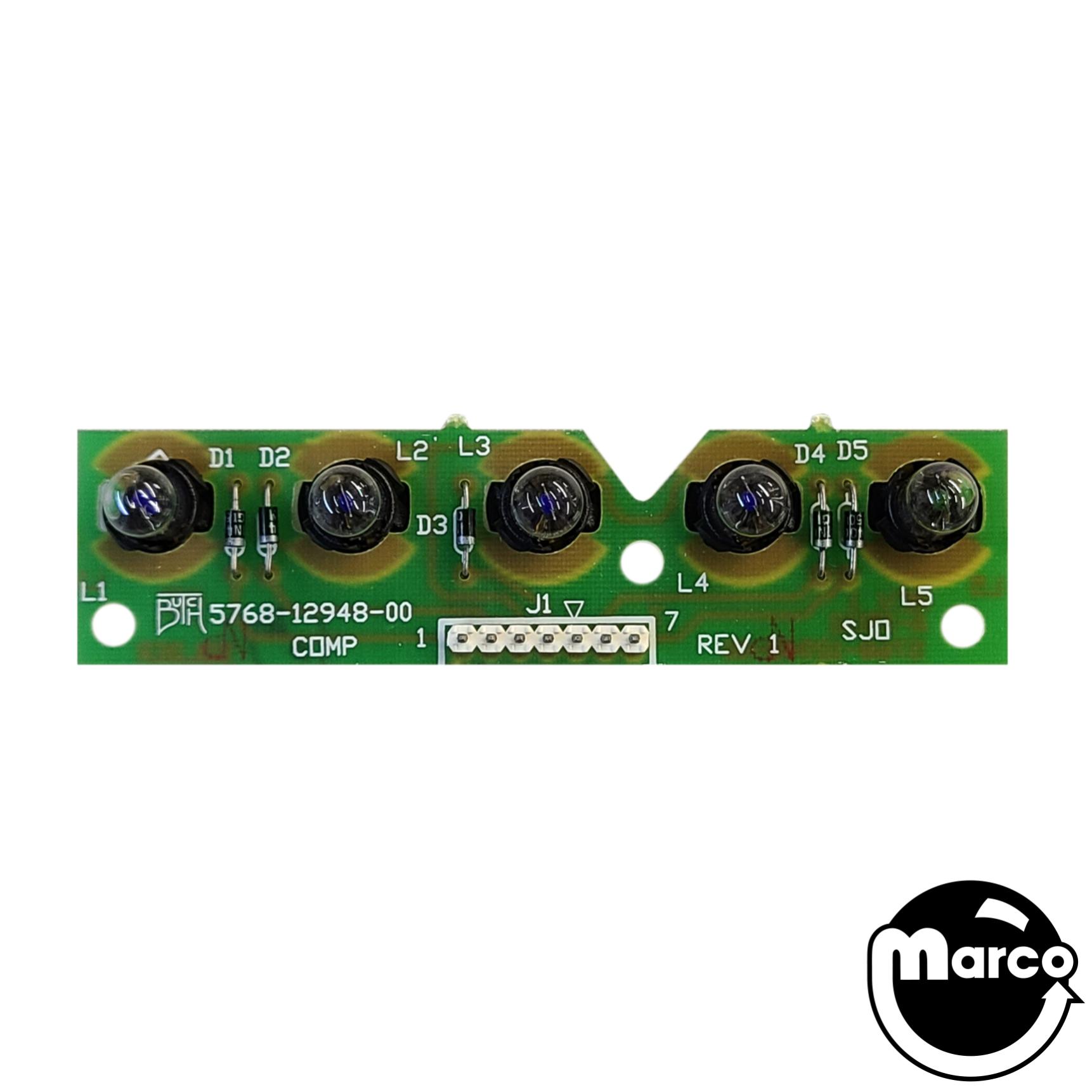 ADDAMS FAMILY (Bally) 5 lamp pcb assy