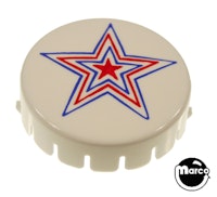 Pop bumper cap Gottlieb&reg; Multi star B/R